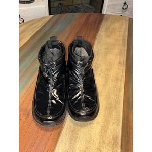 Sporto Tracy Black Puffer Shiny Winter Snow Boots Womens Size 7M